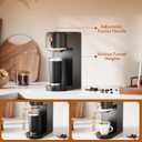 Single Serve Coffee Maker Brew with Coffee Pods & Grounds, Compatible with Kcup Coffee Pods, Small Sizes Up to 6 8 10 12 14 Oz, 14 Oz Water Reservoir, Easy to Clean for Office Travel Home, Black