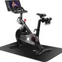 Treadmill Mat,Bike Mat Compatible with Peloton Bike Elliptical Treadmill,Folding Pad Exercise Equipment Under Exercise Trainer Pad for Stationary Indoor Spin (47.3"L x 23.6"W x 0.2"Th)
