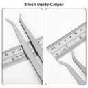 Acrux7 3Pcs 8 Inch Long Spring Caliper Set, Carbon Steel Outside Divider Caliper Compass, Calipers Measuring Tool for Wood Turning Lathe Projects