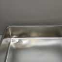 KUNWU SUS304 Stainless Steel Food Grade 6" Deep Extra Large Cat Litter Box Corrosion Resistant Durable Pan 23.5" x 15.5" x 6"