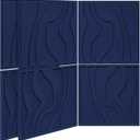 BUBOS 6-Pack Art Acoustic Panels, Self-Adhesive Sound Panels, 23.6"x23.6"