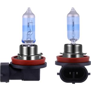 H11 Headlight Bulb H11 Halogen Bulb 5000K Super White Light Long Life Replacement PGJ19-2 12V/55W (H11, 2 Pack)
