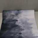 Desk Mat Misty Forest Desk Pad for Keyboard and Mouse, Large Big Gaming Mouse Pad with Stitched Edges for Work Game, 35.43 x 15.75 in