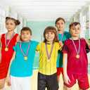 3 x ArtCreativity Gold Medals for Awards, Set of 12 Metal Medal with Neck Ribbons, Olympic Style Winner Award for Sports, Tournaments for Kids and Adults, Competitions, Prizes, Birthday Party Favors