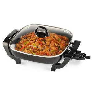 Toastmaster 12" Nonstick Electric Skillet - Deep Skillet Appliance with Glass Lid - Multipurpose Kitchen Cookware for Breakfast & More