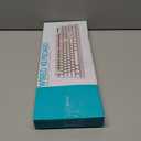 HUO JI Gaming Keyboard USB Wired with Rainbow LED Backlit, Floating Keys, Mechanical Feeling, Spill Resistant, Ergonomic for Xbox, PS Series, Desktop, Computer, PC, Purple Blue