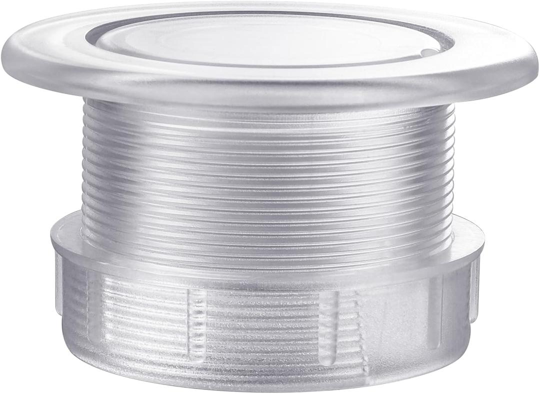 Patio Table Umbrella Hole Ring Plug Cap Set, Outdoor Parasol Table Hole Cover Insert Thicker Patio Table Hole Plug Ring for Outdoor, Patio, Yard, Garden, Camping, Pool (Transparent)