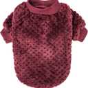 Dog Sweater, Sweaters for Small Dogs, 2, 3 Pack Warm Soft Pet Clothes for Puppy, Medium Large Cat, Dogs Girl or Boy, Dog Shirt for Winter Christmas (Pink+Purple+Red, Small)