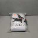 10X20ft White Photo Backdrops for Photography, LCUIRC Two Rod Pocket Backdrops Curtain for Parties, Polyester Background with 4 Clamps for Product Protrait Photoshoot or Parties Decoration