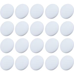 Outus 20 Pieces Door knob Wall Protectors Wall Guards Stoppers Door Handle Bumper Self Adhesive Round Rubber Stop, White
