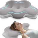 Cervical Neck Pillow, Pillows for Neck and Shoulder Pain, Contour Pillow, Neck Pillows, Pillow for Neck Pain Relief, Side Sleeper Pillows for Adults, Ergonomic Pillow, Memory Foam Pillows (Gray)
