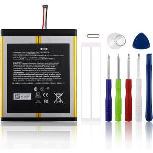 Rechargeable 0-Cycle Replacement Battery Compatible with Fire HD 10.1 9th Generation M2V3R5 for Fire HD 10.1 7th Generation SL056ZE A0465 58-000280
