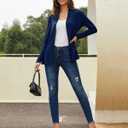 ULTRANICE Cardigan Sweaters Womens Fashion 2025 Spring Lightweight Long Sleeve Casual Tops Clothes Outfits with Pockets (Blue, S)