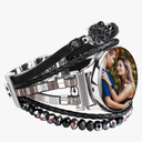 Custom4U Mens Leather Bracelet Custom Engraving Braided Rope Bangle Personalized Jewelry for Men and Women (with Gift Box)