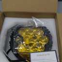 7 Inch 90W Amber Yellow LED Driving Light Compatible with Wrangler Off Road Vehicle ATV UTV Cart Lighting Trucks Pickup F150 Work Light, Pack of 1