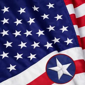 American Flag 3x5 FT Outdoor -USA Heavy Duty Nylon US Flags Long Lasting US Flag with Embroidered Stars, Sewn Stripes & Brass Grommets Water-Resistant Perfect for Outdoor Use All Weather USA Flag