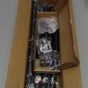 AmazerBath 20-84 Inches Arched Curved Shower Curtain Rod, Heavy Duty Shower Rod Rust Proof Bathroom Curtain Rod, Adjustable Telescoping Design Easy Segmented Installation, Need to Drill, Black