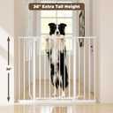 36" Extra Tall Baby Gate, 29"-45" Wide Auto Close Dog Gate Indoor
