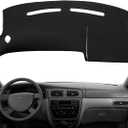 Dash Cover Mat Custom Fit for Ford Taurus/Mercury Sable Without Sensor Cutout,Dashboard Pad Cap Carpet Protector K221 (Black)