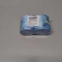 LaRibbons Christmas Wired Ribbon 2.5 inch Double Faced Blue Snowflakes and Striped Christmas Ribbon for Tree Garland, Wreath Bow, Xmas Crafts Decorations, 2 Rolls 10 Yards Total