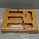 Ordna 6 IN 1 Bamboo Baggie Organizer for Drawer, Storage Bag Organizer Kitchen Drawer for Foil, Aluminum, Saran Wrap, Compatible with Quart, Gallon, Sandwich and Snack Size Bags