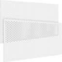 DoubleFill 2 Pack 2' x 4' Plastic Perforated Tiles with 1/2" Holes 24" x 48" White Drop Ceiling Tiles Plastic Ceiling Grid Covers