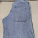 Plaid&Plain Men's Baggy Jeans Wide Leg Heavyweight 100% Cotton Loose Fit Jeans, Elastic Waist, (34W x 28L, Antique)