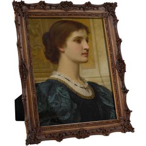 8x10 Picture Frames with Embossed Vines Design and Glass Front Hand-Crafted Resin Photo Frame with Easel & Hook for Tabletop & Wall Hanging Ornate Baroque Vintage Home Room Decor (Wood)
