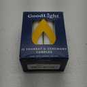 Paraffin-Free Shabbat and Sabbath Ceremony Candles, Made from Vegan Palm Wax, Jewish Shabbat Candles, 3-Hour Burn Time (12 Unscented Shabbos Candles, White)