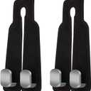 2 Pack Car Back Seat Headrest Hook for Car Handbag Clothes Coats Grocery Bags Car Interior Accessories