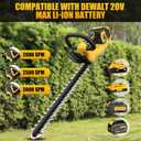 Cordless Hedge Trimmer for DEWALT 20V MAX Battery, 20-inch Electric Bush Shrub Edge Trimmer, Brushless Motor, Powerful & Lightweight (Only Tool)