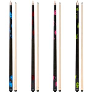 GARSEN Pool Cue Stick 58 inch 18 oz 19 oz 20 oz 21 oz Billiard House Bar Pool Stick (Set of 4 pieces)