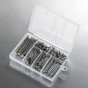Wensilon 430pcs Stainless Steel 304 Nails Kit, Hanging Nails Kit, Wall Nails Kit, Dowels Kit, Long Nails Kit