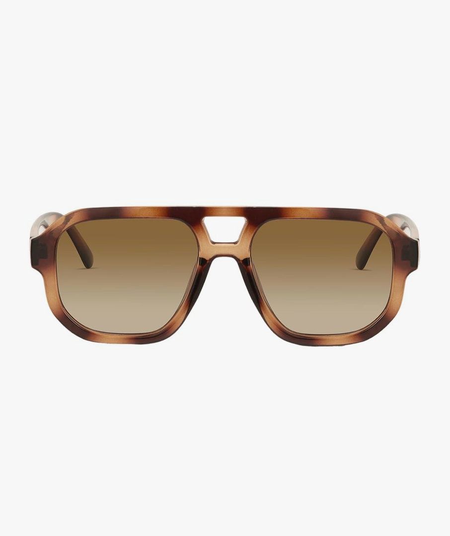 livho Trendy Polarized Square Aviator Sunglasses Women Men Square Eyewear Frame, Retro Sun Glasses for Women Men 2025 Shades
