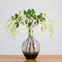 3Pcs Artificial Amaranthus Flower Fake Hanging Green for Wedding Bouquets Home Decor Arrangement Photo Props Party Decoration 37''(White)