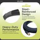 Sun Joe SPX-25HD 25 Ft Heavy-Duty Pressure Washer Extension Hose, M22-15 MM Connectors, Compatible with Sun Joe SPX Series (Except SPX4003), Manufacturer Original