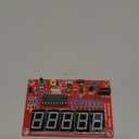 Crystal Oscillator Frequency Counter Tester Meter, DIY 1Hz-50MHz Frequency Indicator Crystal Oscillator Tester Module Kit with 5 Digits Digital Tube Display Red