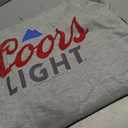 Coors Brewing Company Coors Light Classic Big Chest Logo Pullover Hoodie, L, Heather Grey