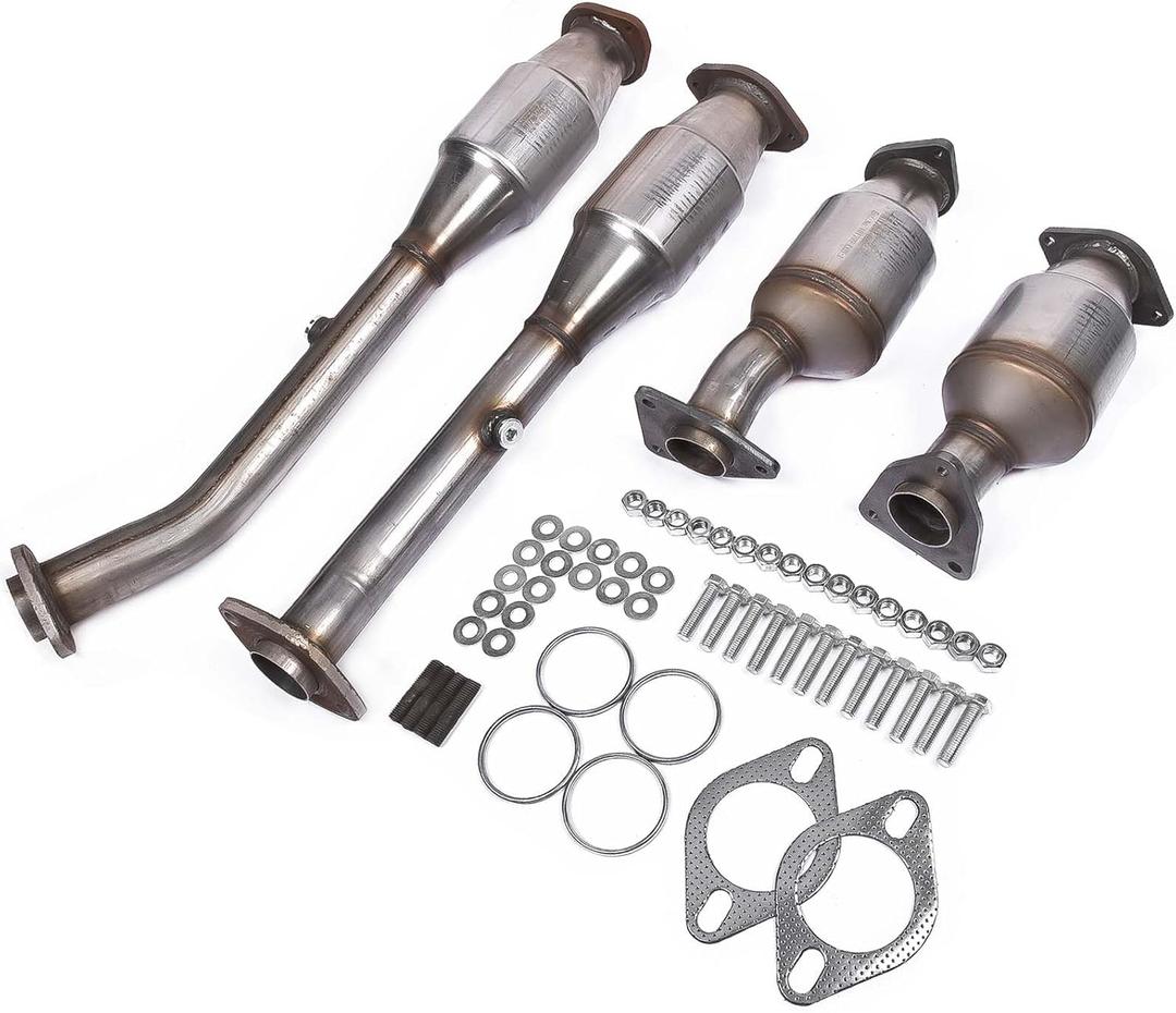GELUOXI 4Pcs Catalytic Converters Set Compatible with Nissan Frontier NV1500 NV2500 NV3500 Pathfinder Xterra Equator 4.0L