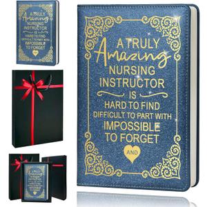 Nurses Week Gifts,A5 Hardcover Leather Journal for Women - 200 Pages Premium Paper Notebook, Nurse Journal Notebook for School, Work (Nurse Blue)