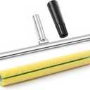 18 Inch T Bar Applicator for Coating Green Flocked Cotton Sleeve T Shaped Frame Floor Finish Tool Kit for Wood Surface Concrete Floors Finishing DIY Paint Sealant