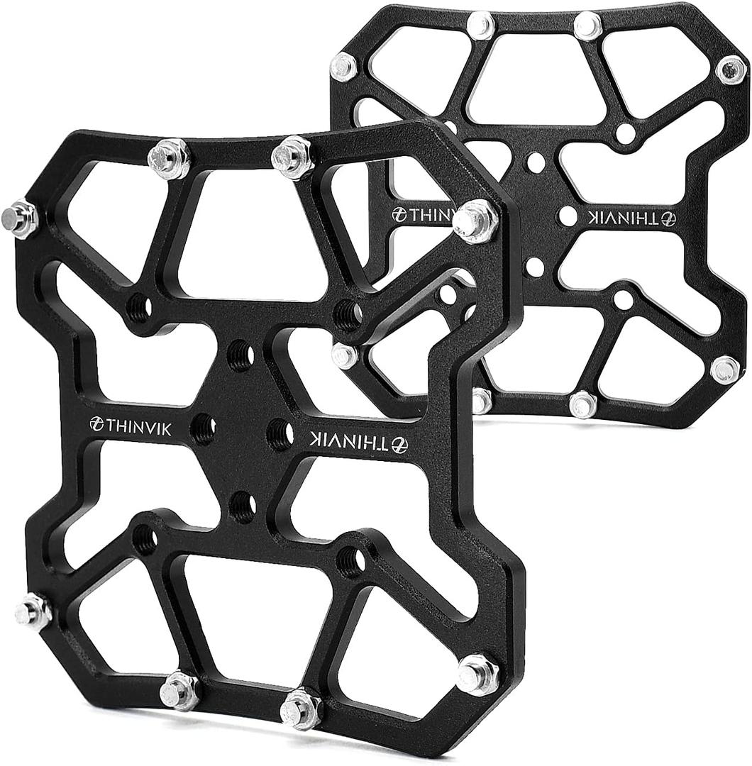 Thinvik Bike Clipless Pedal Platform Adapters Compatible with Shimano SPD-SL/SPD,Look Keo/Delta,Peloton Bike Pedals and Cleats,Clipless Pedals Convert to Flat Pedals - CNC Aluminum Alloy Thinvik Bike Clipless Pedal Platform Adapters Compatible with Shimano SPD-SL/SPD,Look Keo/Delta,Peloton Bike Pedals and Cleats,Clipless Pedals Convert to Flat Pedals - CNC Aluminum Alloy