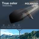 Polarized Sports Sunglasses for Men and Women Cycling Glasses UV Protection Goggles for Mountain Bike Running Fishing (Black)