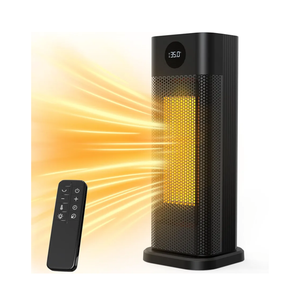Minthouz Space Heater - 1500W PTC Ceramic Tower Heaters for Indoor Use with Adjustable Thermostat, Timer and Remote Control, Quick 1s Heat-up 70° Oscillation Electric Heater for Office, Bedroom, Room