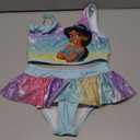 Disney Pricncess Moana Ariel Mickey and Friends Toddler Girls 2 Piece Tankini Bathing Suits Summer Rash Guard Swimwear, 5-6Y 