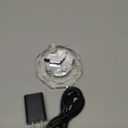 3" Crystal LED Light Base,4 Colors 7 LED Display Plate with AC Adapter for 3D Glass Art (Octagon)