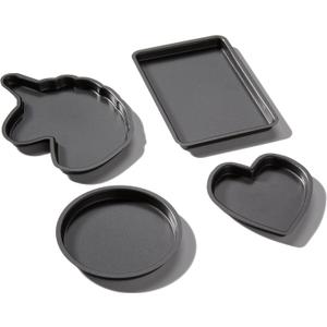 Kids Baking Set compatible with Easy Bake Oven | Fun Oven Pan Set of 4 made of Food Safety Tested Nonstick Steel | Oven Pans Compatible with Easy Bake Oven for Girls or Boys