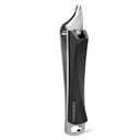 Ingrown Nail Clippers, Slanted Curved Blade Toe Nail Clippers for Ingrown Toenails & Fingernail, Stainless Steel Toenail Clippers Cutter, Angled Nail Clippers for Seniors, Men, Women (Black)