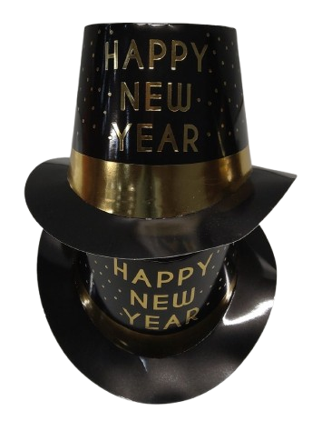 2 Paper Hats "Happy New Year"