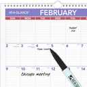AT-A-GLANCE 2025 Erasable Calendar, Dry Erase Wall Planner, 12" x 17", Small (PMLM022825)